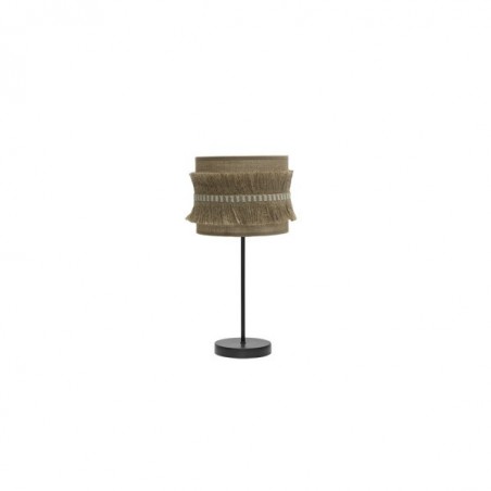 Petit plateau de table Kala 1xe14 noir/sac 43x17x17 cm avec franges