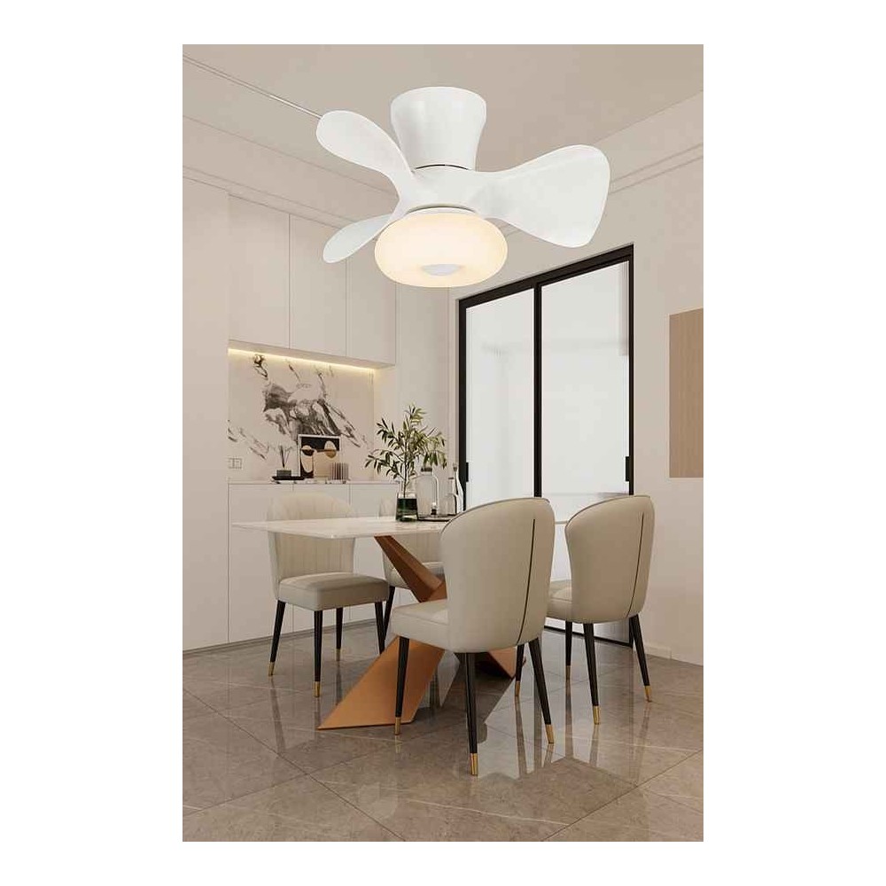 DC DUBI black APP LED integrated remote control AkunaDecor