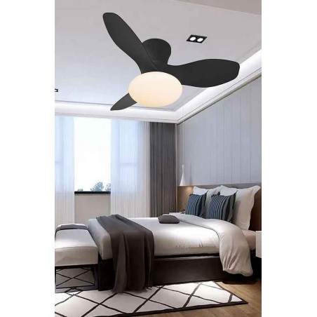 DC TULIP fan led remote control dimable connectivity AkunaDecor