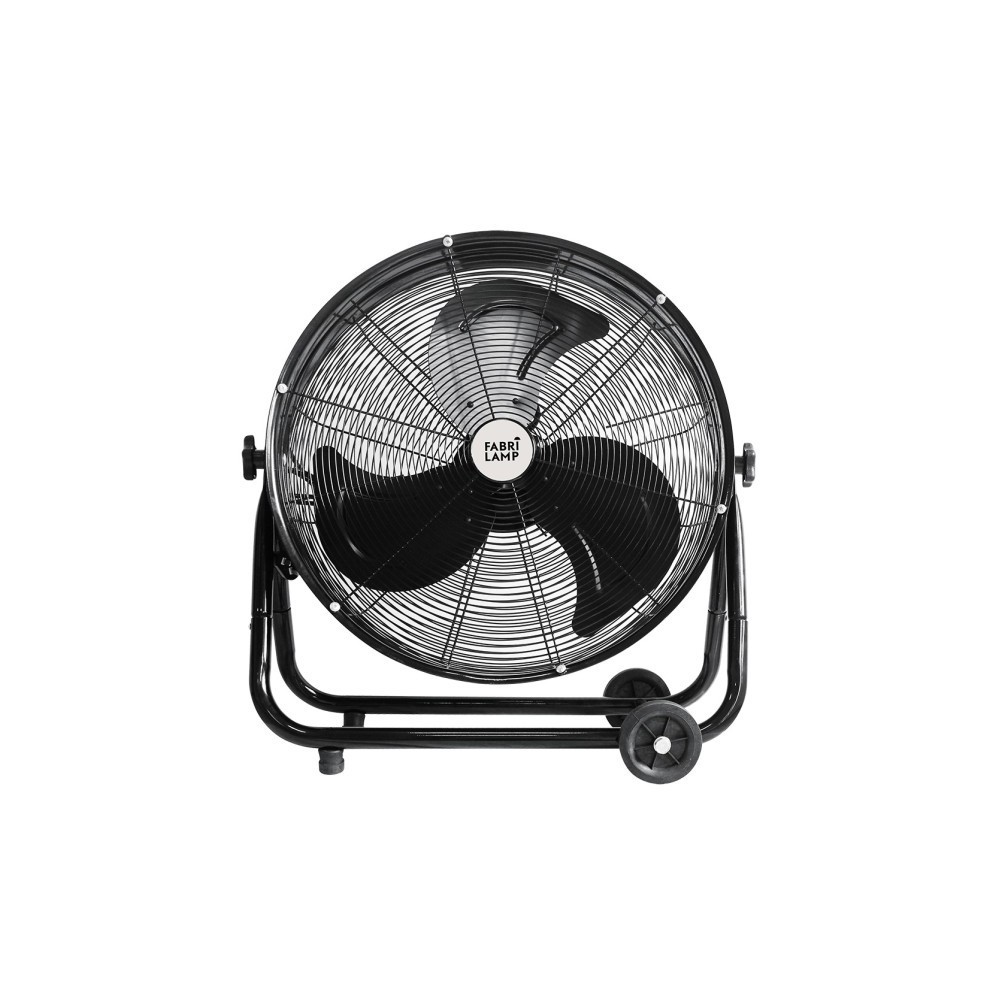 Ventilateur industriel blanc 180w noir 64d 3 vitesses 67,5x75x41 Cm Orientable