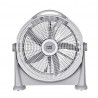 Cool ventilatore da tavolo Grigio 120w 3 Vel. 5 lame regolabili grigie 62x58x16 cm