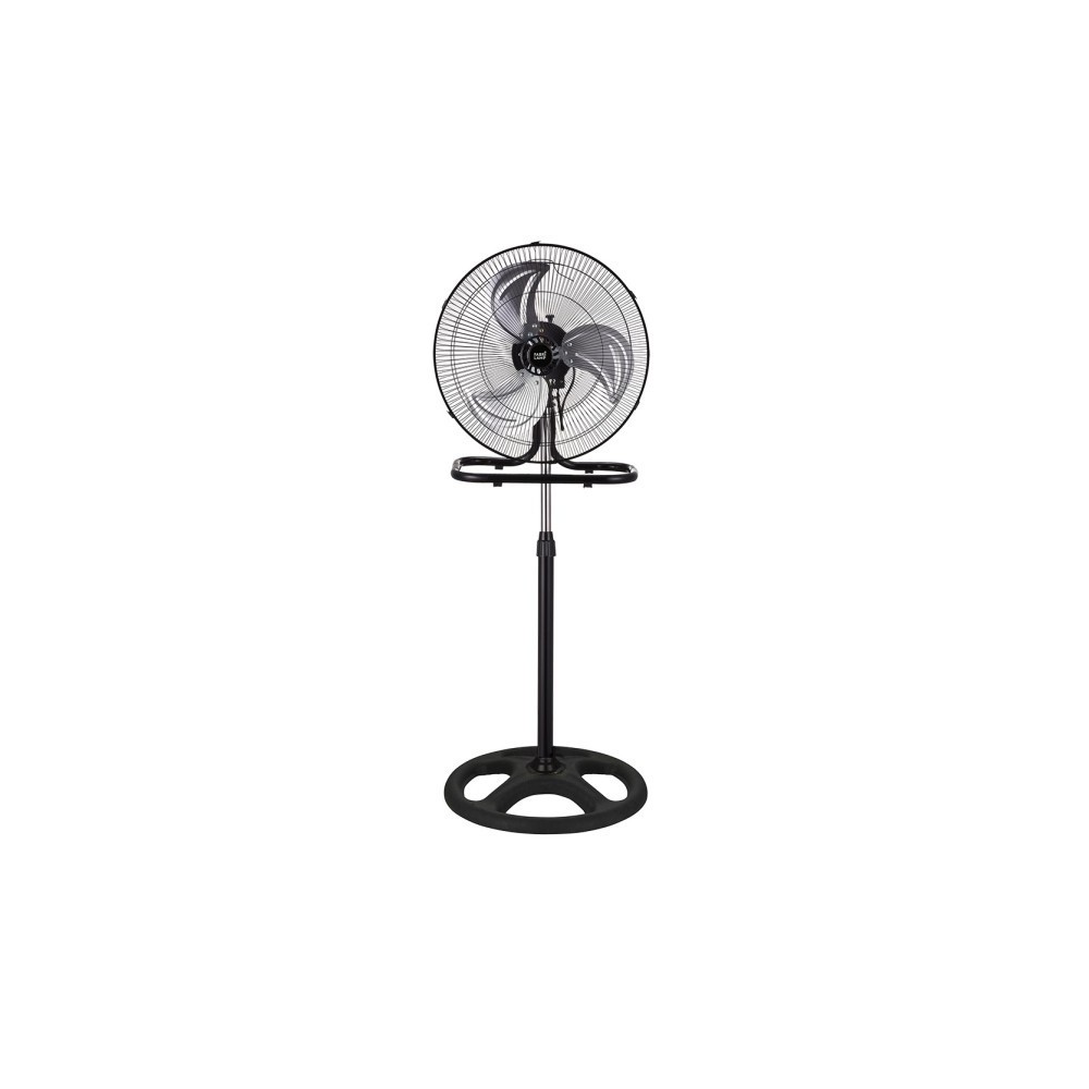 Ventilateur 3 en 1 Recio Black 50 D 3 vitesses 70 W 3 pales en aluminium argenté oscillantes