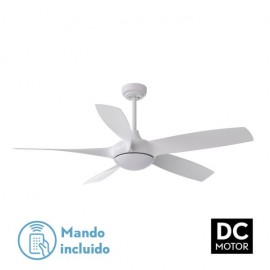 Ventilator Dc 24w White Galleo 5 Aspas 137d 2400lm 6 speeds 3000-4000-6500k C/remoto,memory and Timer