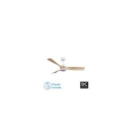 Ventilatore Dc East 26w Bianco 3 Lame Faggio 132d 6vel 3colori 2950lm Telecomando, memoria, timer