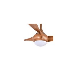 Ventilateur dc canea 24w marron 3 lames 6 vitesses 134d 3000-4500-6000k w / télécommande, mémoire et minuterie 2424lm