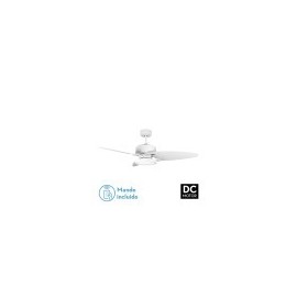 Ventilador Dc Cross 30w Blanco 3 Aspas Blanco/haya 6vel. 3 Colores 3250lm132d Remoto, Memoria Y Temporizador