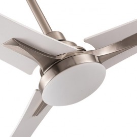 Ventilateur 22w Dc Coro Niquel 3asp White/haya 6 Velocités colorées 2180lm 132d C/remoto, Mémoire et Timer