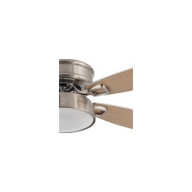 Ventilateur 30w Dc Braw Nickel 5 Blades Argent / hêtre 6 Vel. 3 couleurs 106.7d chacune, mémoire et minuterie 2850lm