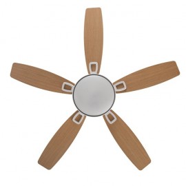Ventilateur 30w Dc Braw White 5 White Asps 6 Vel. 3 Couleurs 106.7d C/Remoto, Memory & Timer 2850lm