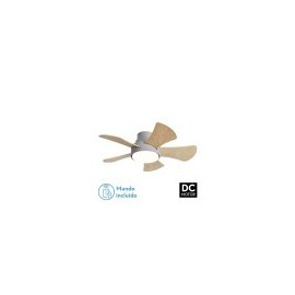 Ventilateur 25w Dc Grey Gregario 5 Aspas Rev. White/haya 6 Vel.3000-4000-6000k 82D Remote, Memory and Timer