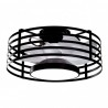 Ventilateur 22w dc xaloc noir 7Lames blanches 6vel 3000-4000-6500 28x57,8x57,8cm c / télécommande, mémoire et minuterie