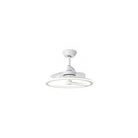 Ventilateur 110w Dc Chom White 3Asp.Transp. 46/66x62x62cm 6 Vel. 3 Couleurs C/Remoto, Mémoire et Timer 9350lm