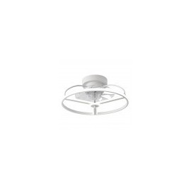 Ventola 60w dc Bora Bianco 8 Pale Transp. 18x50x50cm 6Vel. 3 colori con telecomando, memoria, timer e reg.Intensità 5100lm