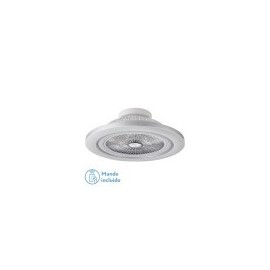 Ventilatore 72w dc Mato Niquel 5Aspas Transp. 22x58x58cm 6 Vel. 3 colori con telecomando, memoria, timer e reg.Intensità 6120lm