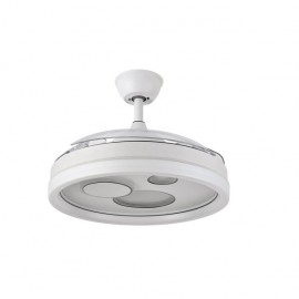 Ventilator Dc Turia 72w 6120lm White 3 Asp.deplegables 32/47x50/107d. 3 Colors C/remoto+temporizer+memory