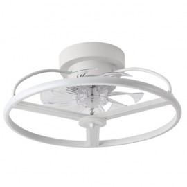 Ventilator Dc Anuska 60w White/gold 8 Asps 6 Veloc. 70d 5100lm 3col Remoto,memoria,reg.Intensity,temporizer