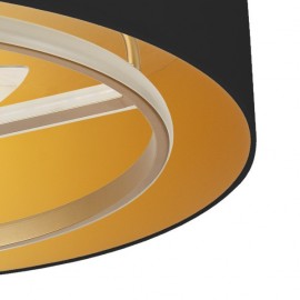 Ventilator Dc Anuska 60w Black/oro-oro 70d 8 Asps 6 Veloc. 5100lm 3 Colors Remoto,memory,Reg.Intensity,temporizer