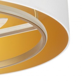 Ventilator Dc Anuska 60w White/oro-gold 70d 8 Aspas 6 Veloc. 5100lm 3 Colors Remoto,memory,Reg.Intensity,temporizer