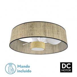 Ventilator Dc 24w Natasha CaÃ±izo/blanco-haya 70d 3 Aspas 6vel. 2390lm 3 Colors Remote, Memory, Timer