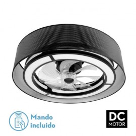 Ventilator Dc 58w Anastasia Black/Place 8 Aspas 60d 5900lm 6 Vel. 3 Colors Remote, Memory, Timer