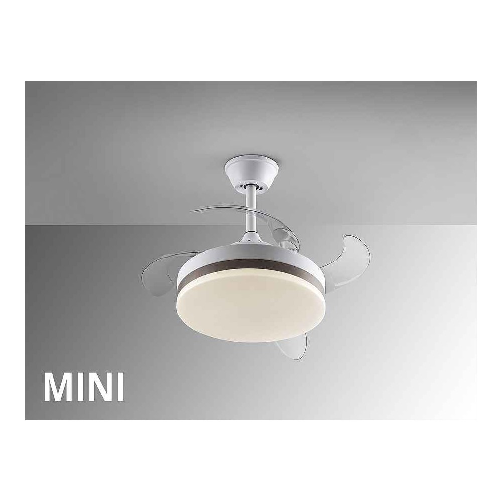 Ventilator DC VENTO white mini 41cm dimable remote control Schuller