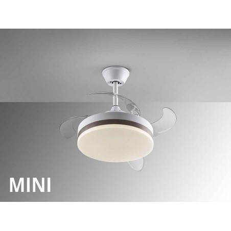Ventilator DC VENTO white mini 41cm dimable remote control Schuller