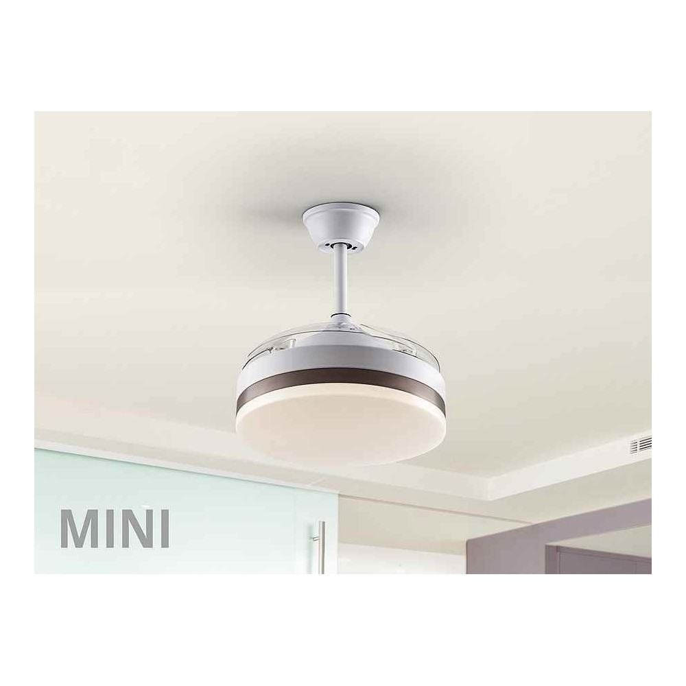 Ventilateur DC VENTO blanc mini 41cm dimable télécommande Schuller