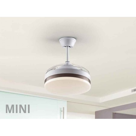 Ventilator DC VENTO white mini 41cm dimable remote control Schuller