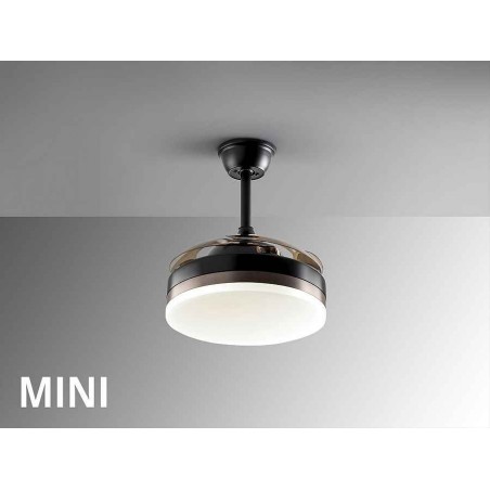 DC VENTO noir mini 41cm dimable télécommande Schuller