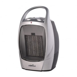 Radiateur soufflant céramique 1500 W Noir/argent Termost.reg 2 puissances ventilation/chauffage Poignée anti-basculement 28 x 18