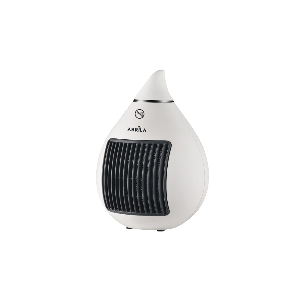 Radiateur soufflant en céramique 1500w blanc / chrome 2fonctions 2powers Thermostat Reg.anti-tipover 26,5x18,5x18,5 cm