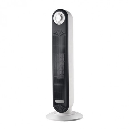 Vertical Ceramic Thermoventilator 2000w Neg/bla 70x23,5x23,5 Cm 2potences3functions Termostato Reg. Anti-vuelco Oscillator