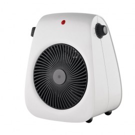 Ventilateur électrique Thermofan Style 2000w Blanc 2puissances 3fonctions Termost.reg. Anti-roulis et poignée 26,8x21,2x14cm