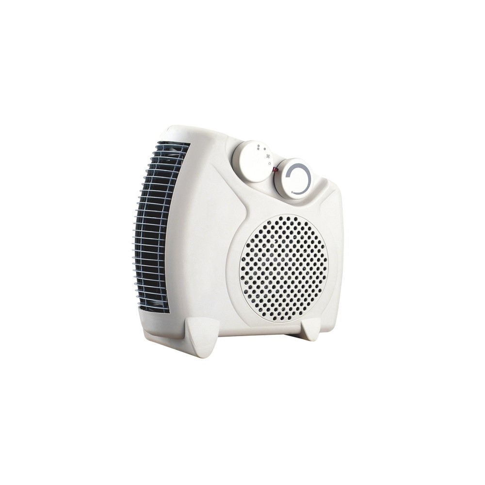 Ventilateur thermofan Elec.grato 2000w Blanc Vertical/horizontal 2puissances 3fonctions Thermostat Reg. Poignée 22,5x24,5x12cm