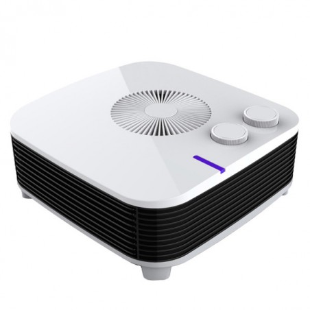 Thermoventilator Electric Style 2000w White Horizontal 2potenc.3functions Termost.reg. 11,5x26x26 Cm
