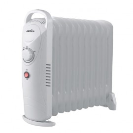 Huile de radiateur confort 1200w 11elememtos thermostat blanc reg prot.supercalent. Indicateur lumineux poignée 37x41,3x14 cm