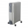 Olio radiatore comfort 2500w 11elements bianco/grigio 3potenc.ruedas termostato reg.indicatore luminoso 59x47,5x24cm