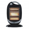 Elect.candente 1200w Black/plata 3potences Oscillating 3elements, assy and Antireturn 52x33x25cm