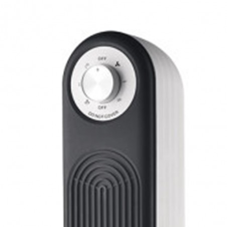 Thermoventilator VERTICAL ceramic black 2000w 2 powers FABRILAMP