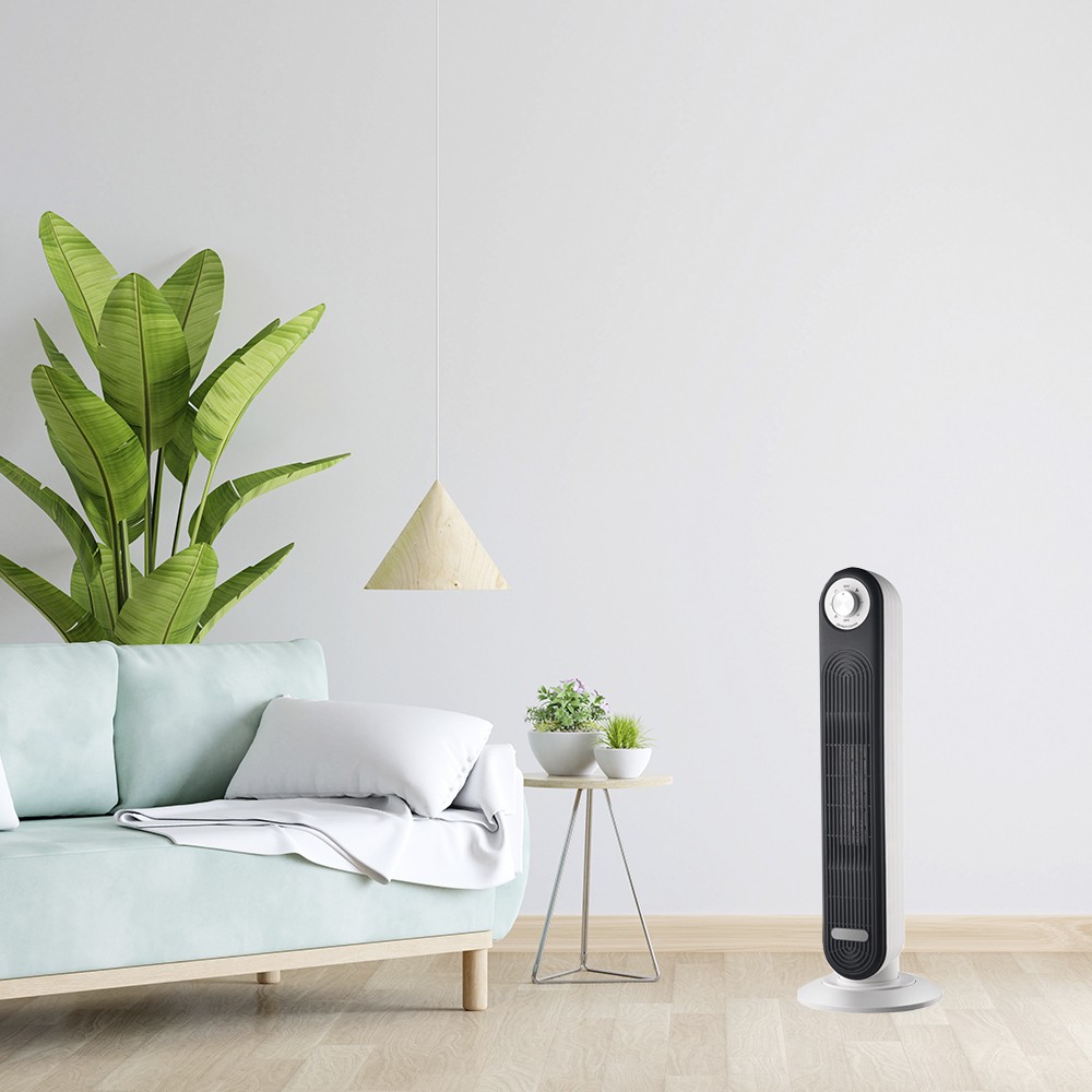 Thermoventilator VERTICAL ceramic black 2000w 2 powers FABRILAMP