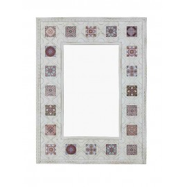 KOHROS Specchio decorativo a forma di diamante, grande specchio  rettangolare da parete per soggiorno, corridoio, camera da letto 89,9 x  59,9 cm : : Casa e cucina