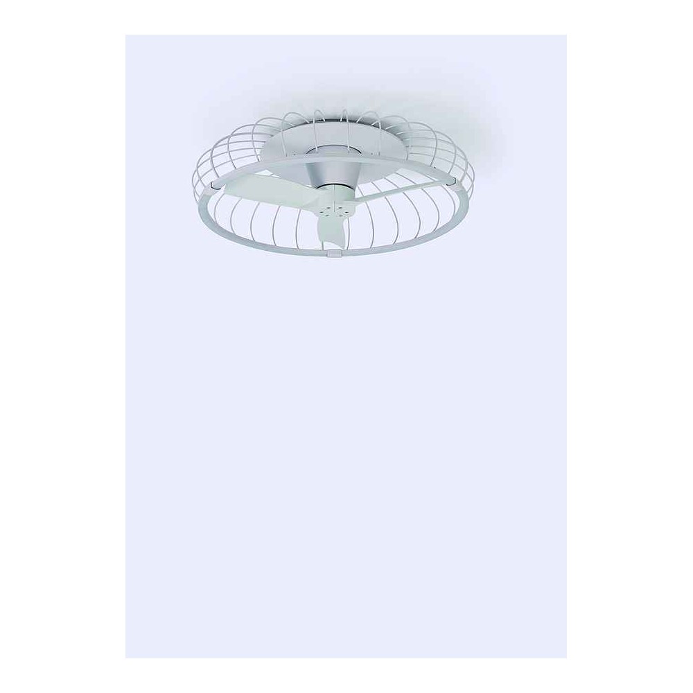 DC NATURE white ventilator 3 temperature led dimable connection app Mantra