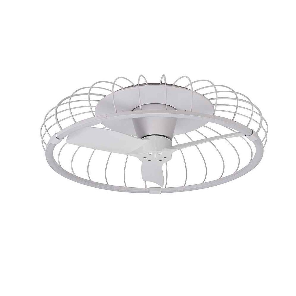 DC NATURE white ventilator 3 temperature led dimable connection app Mantra