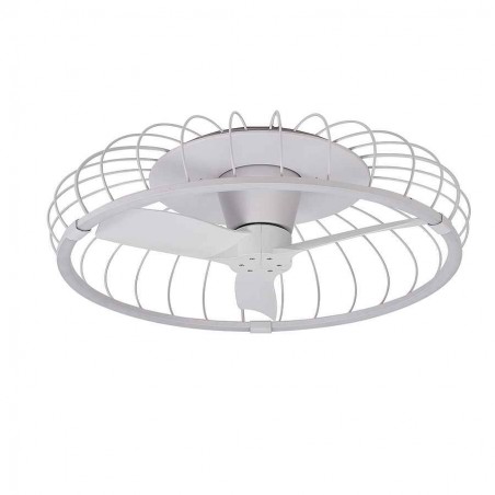 DC NATURE white ventilator 3 temperature led dimable connection app Mantra