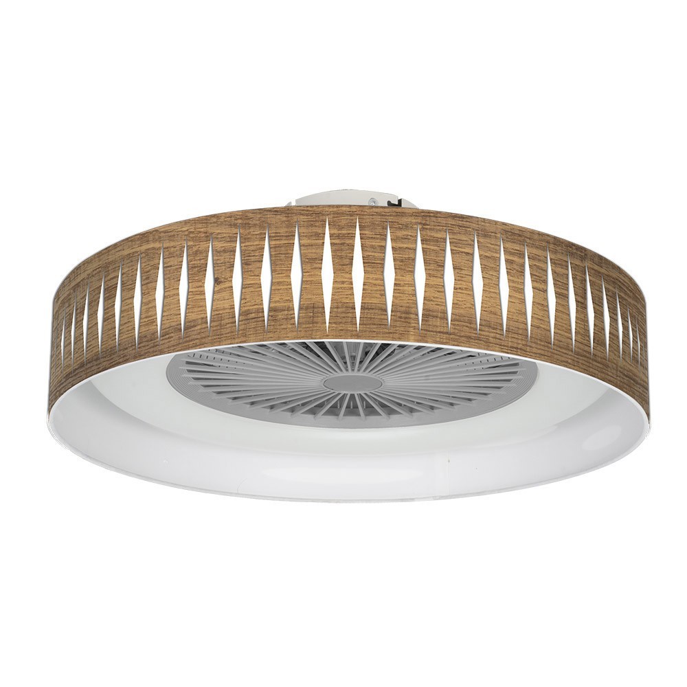 Moderno ventilatore da soffitto in cristallo a LED luci