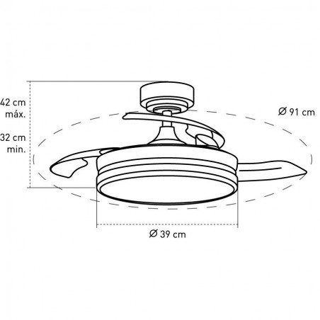 DC PRIME S nickel led adjustable timer memory AkunaDecor