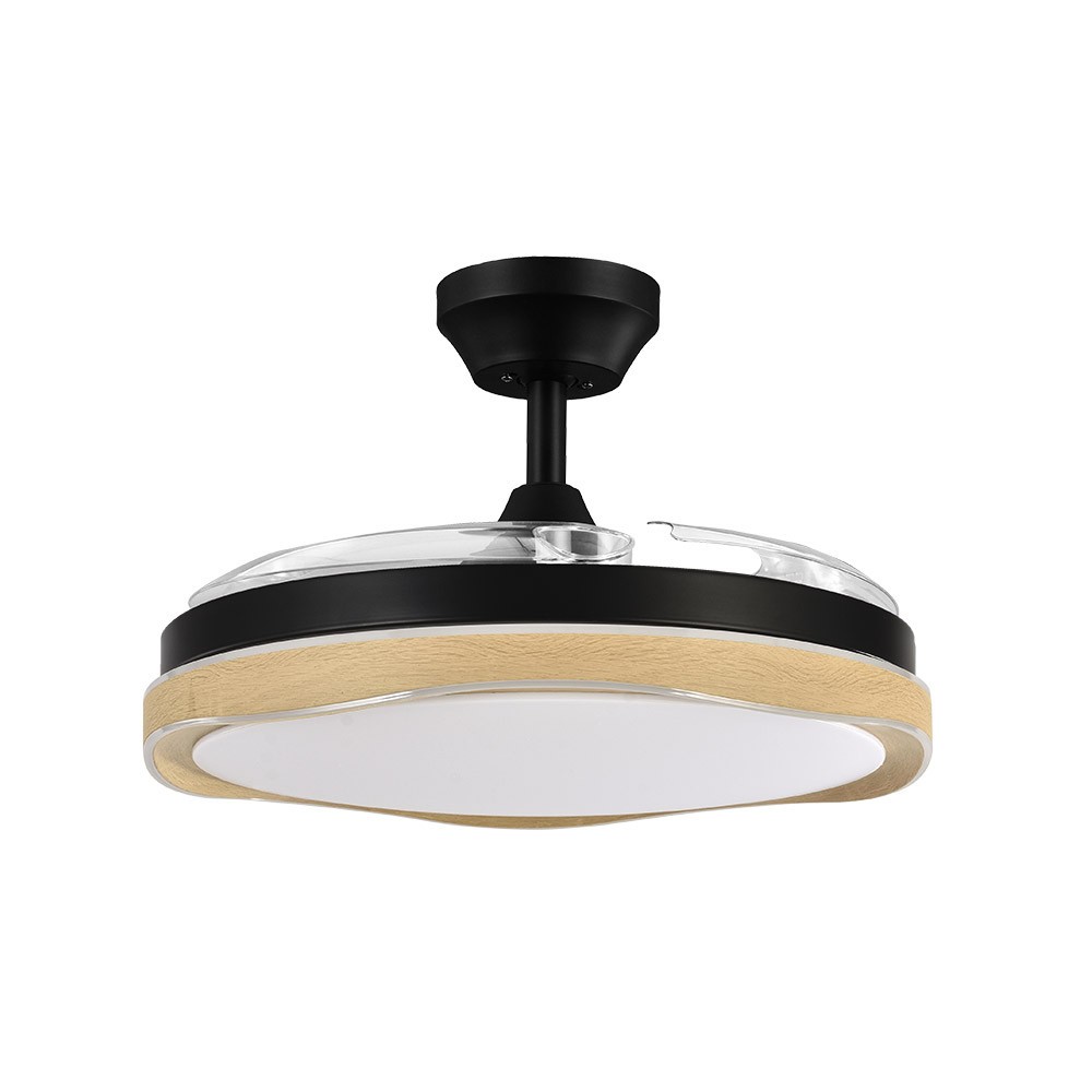 DC BLONDI noir bois LED 3 températures télécommande Fabrilamp