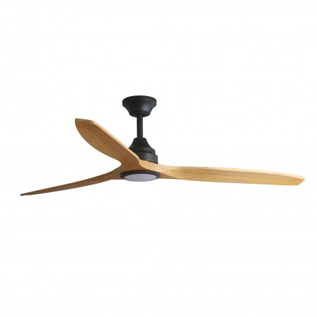 Ventilateur CC ALO L noir/bois