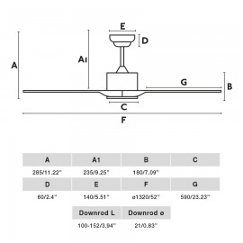 LUZON L White DC Fan
