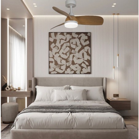 DC MOLINE L blanc/haya led Dimable 3 températures télécommande AkunaDecor